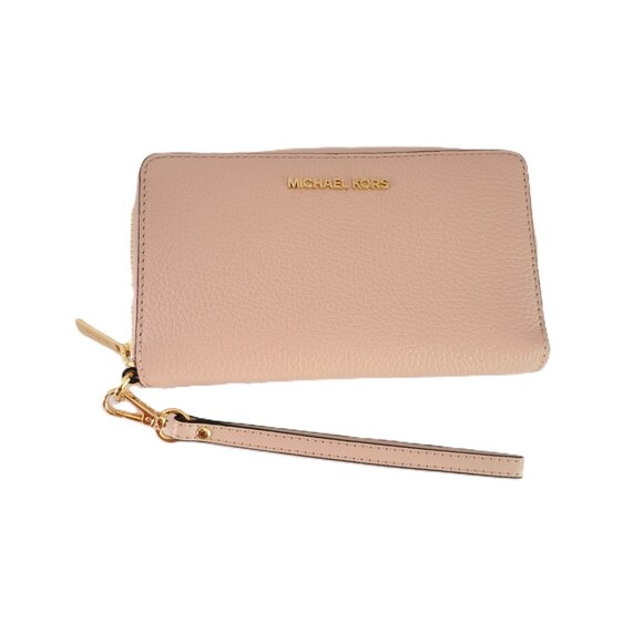 Michael Kors Jet Set Travel Large Flat Multifunction Phone Case Powder Blush - Picture 4 of 6